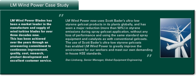 LM Wind Turbine using Ecogel S1PA